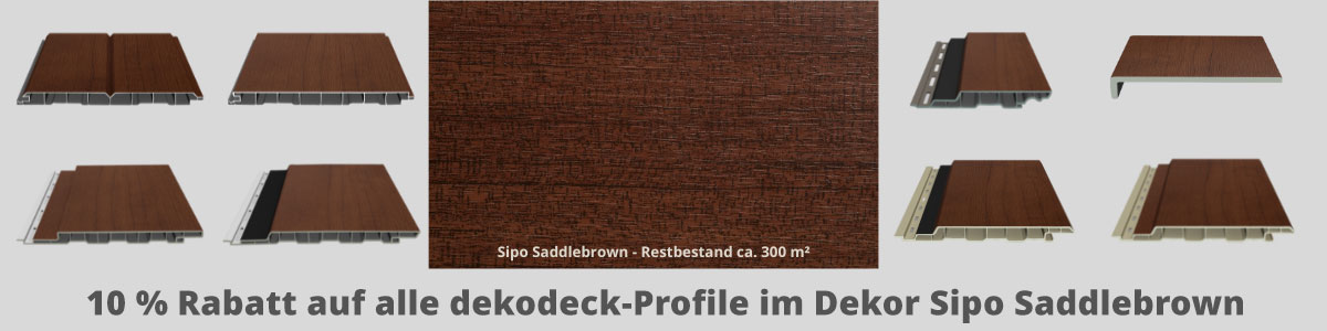 01-Sipo-Saddlebrown Dekodeck-Profile in Farbe Sipo-Saddlebrown